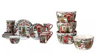 Snowman's Farmhouse Dinnerware Set (Image via Macy's)